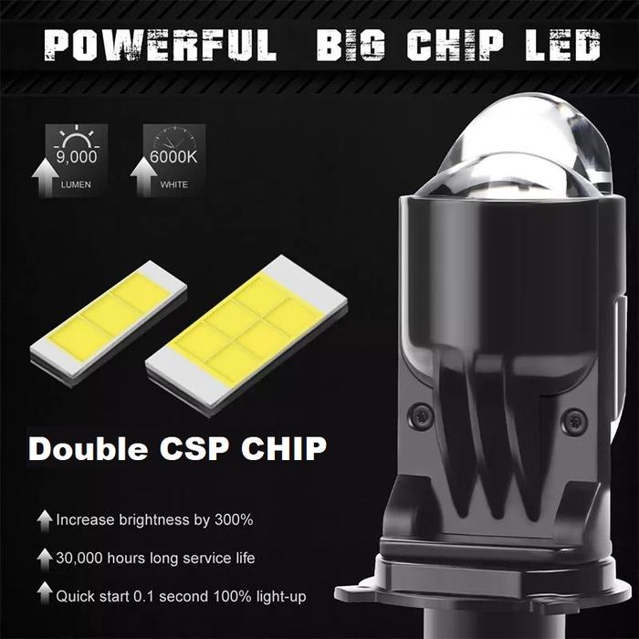 Ready Stok Lampu Led Vinyx V9 Gen2 45W Projie H4 Mini Projector Gen 2 Lens Lensa Mobil Motor Headlig