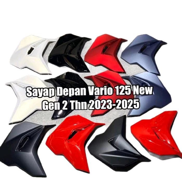 Cover front sayap body depan kanan kiri Vario 125 Gen 2 K2V 2023-2025 merah putih hitam biru Doff