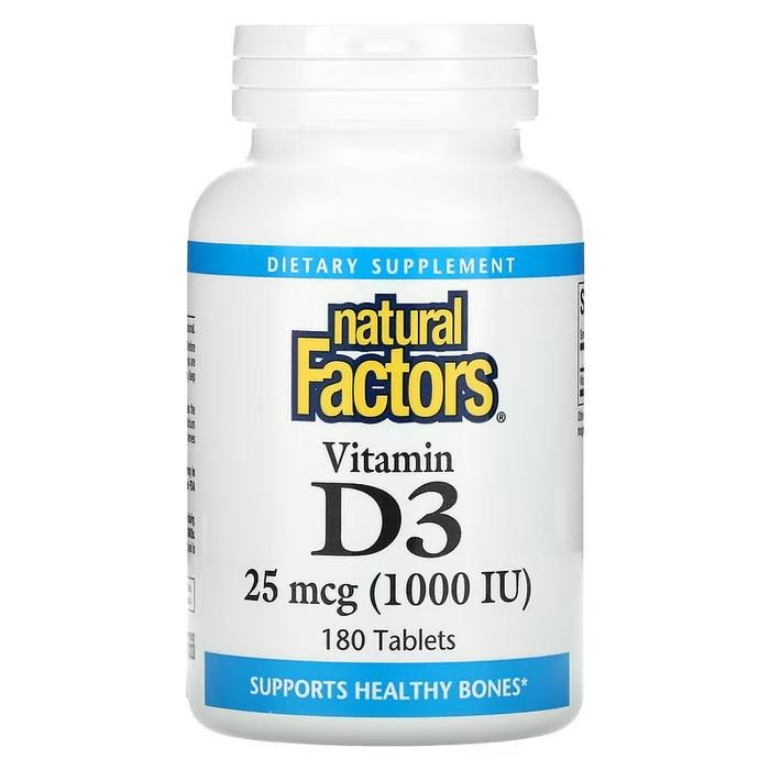 Original Natural Factors Vitamin D3 1000Iu 25Mcg