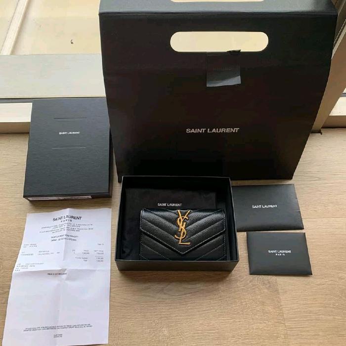 Yves Saint Laurent YSL envelope wallet black dompet 2024