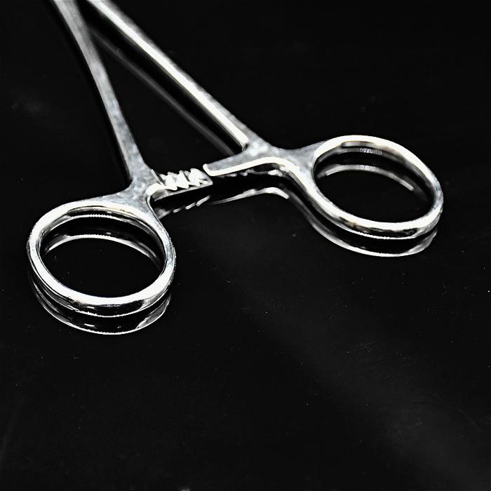 Jarum Clamp Stainless Steel Medis Jahitan Forceps Bedah Tang untuk
