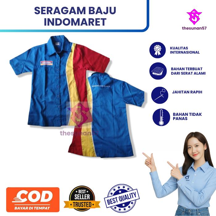 Baju Seragam Indomaret Pria | Baju Kerja Indomaret | Seragam Indomaret