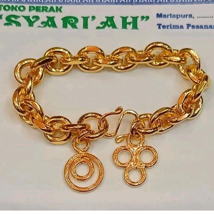 Gelang rolek emas lapi 999