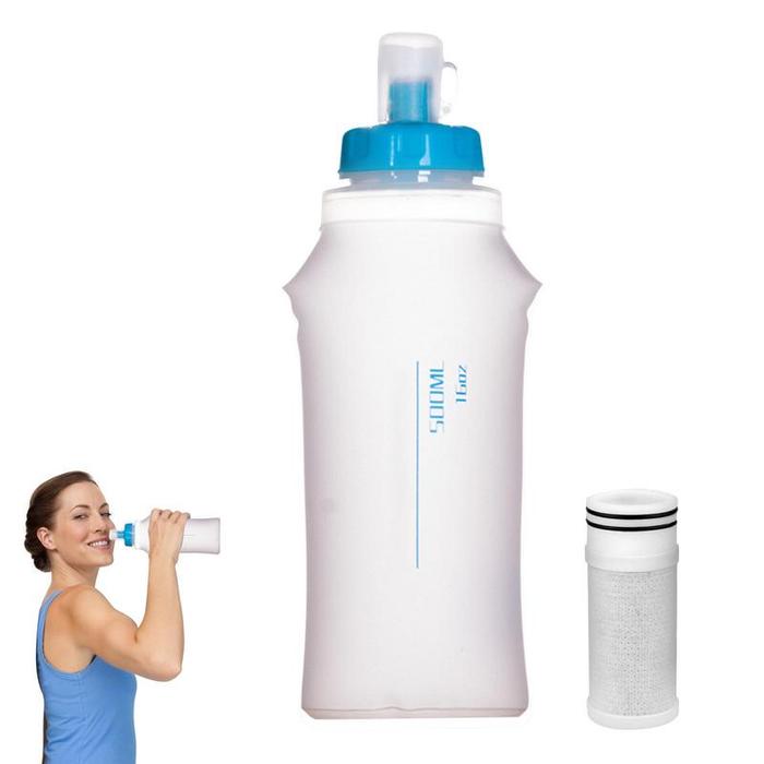 Terlaris, Botol Air Dapat Dilipat Botol Air Perjalanan Portabel Botol