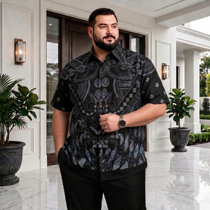 Kemeja hem batik fatih Colletion Batik Termurah Batik Super Jumbo