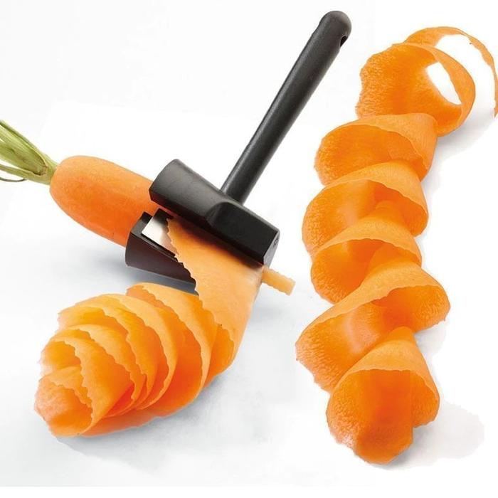 Kentang Wortel Spiral Cutter Stainless Wortel Peeler Bentuk Spiral Alat Pemotong Sayuran Alat Ukir W