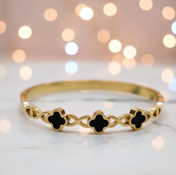 gelang benggel titanium bunga keloper