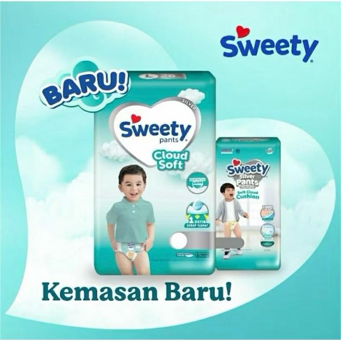 Sweety SILVER Cloud Soft Comfort NB-S || Popok Bayi