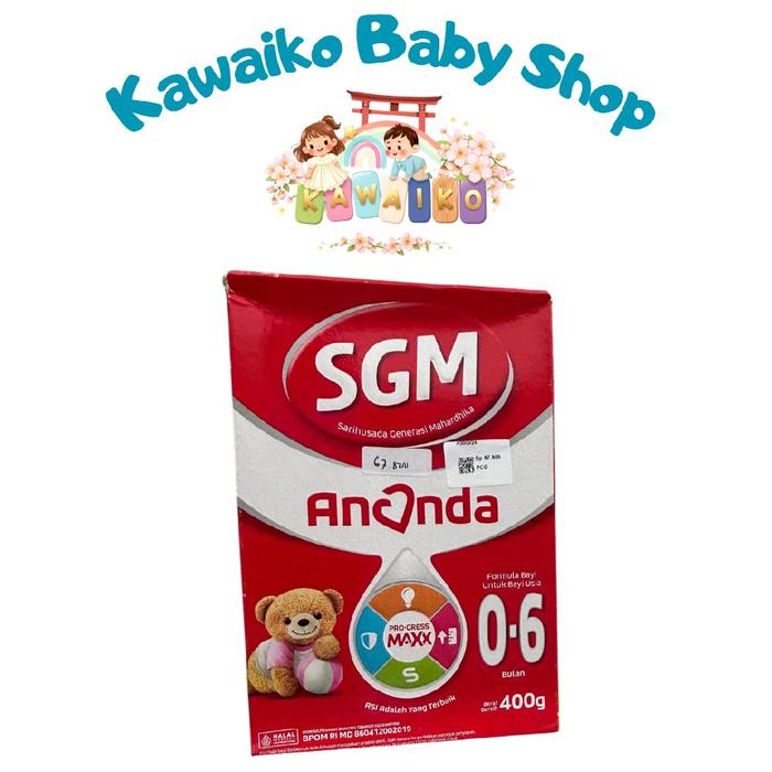 Susu Formula Bayi SGM Ananda untuk Usia 0-6 Bulan 400 gram