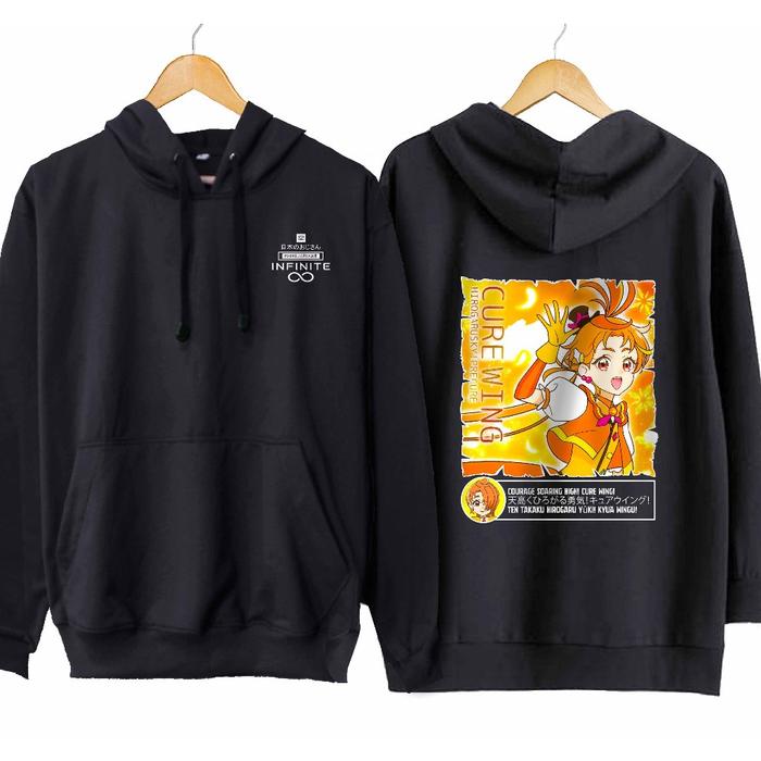 Jaket hoodie jumper infinite CURE WING YUUNAGI TSUBASA - PRETTY CURES material cotton fleece
