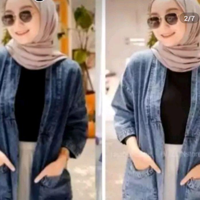 CARDIGAN  JEANS DNOW/OUTER WANITA KARDIGAN OUTER JEANS