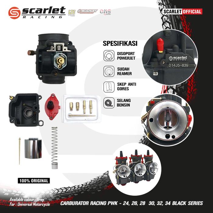 Karburator Motor Model PWK 24 26 28 30 32 34 Seri Hitam Premium