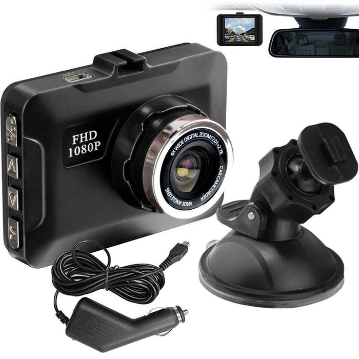 Fhd 1080p Video Camera Car Front Dashcam Recording Dashboard Recorder
