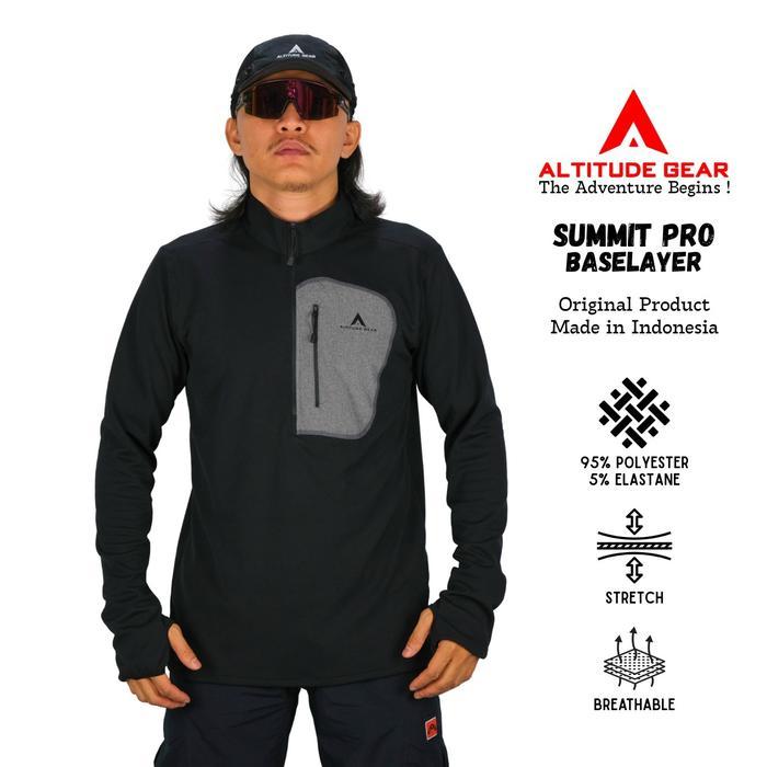 Eiger - Baselayer Outdoor Summit Pro Quickdry Pria Wanita - Baju Dalaman Gunung Hiking Sport