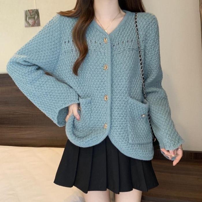 Cardigan Sweater Knit Premium Bgold 1359 Atasan Wanita Rajut Kasual Santai