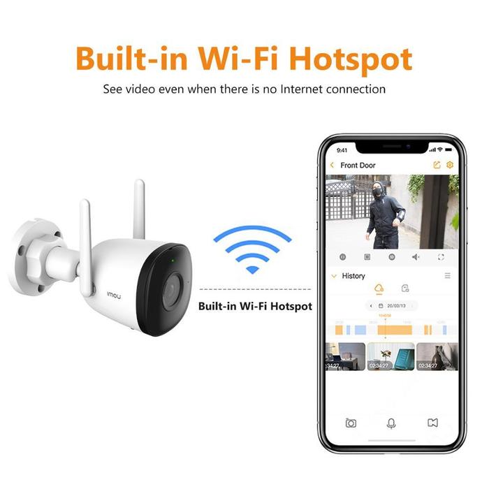 IMOU Wifi Outdoor Camera Bullet 2C 4MP 2MP Surveillance IP Camera