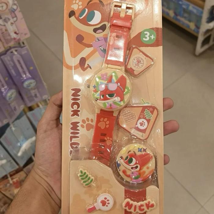 miniso disney jam tangan anak cewek cowok pria laki laki wanita perempuan zootopia collection watch 