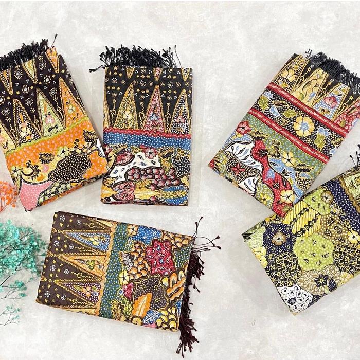 Kain batik tulis sarung selendang sutera atbm motif mpindo