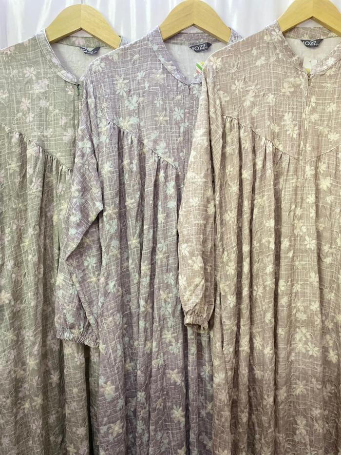 Mozz Gamis Bordir dan Motif Penuh