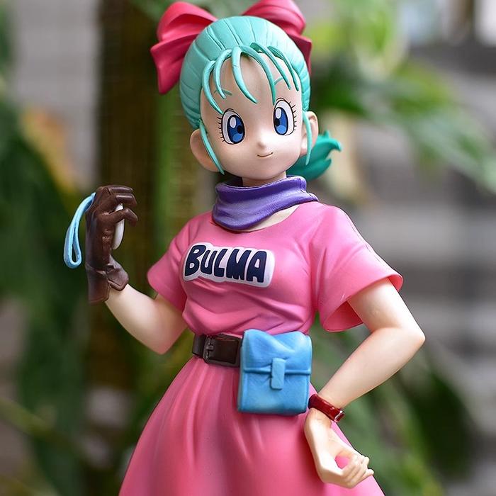 Dragon Ball Z Figures Glitter & Glamours Bulma Action Figure PVC Anime Model 26cm Tenkaichi Budokai 