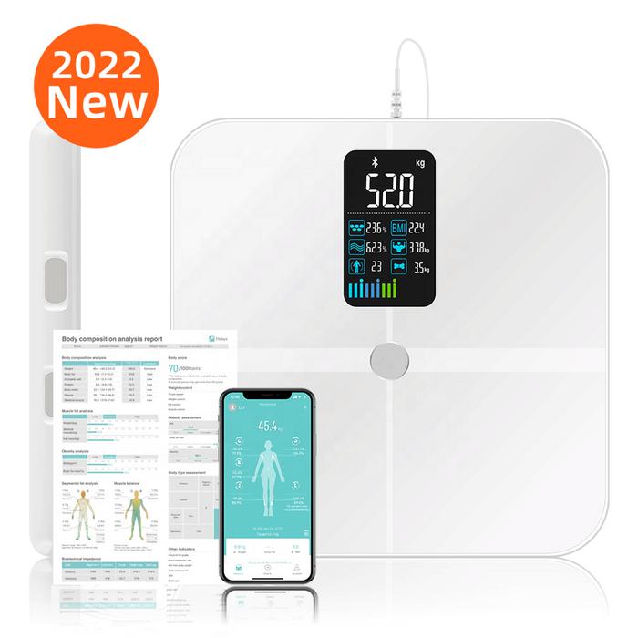 Body Weight and Fat, 8 Electrode Body Fat Scale, Large Display BMI