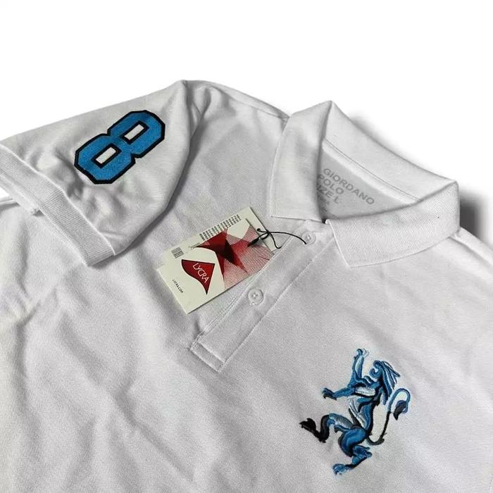 KAOS Polo shirt GIORDANO 3D Lion Mens Shirt / Polo Giordano Bordir High Quality / Polo 3D Napoleon F