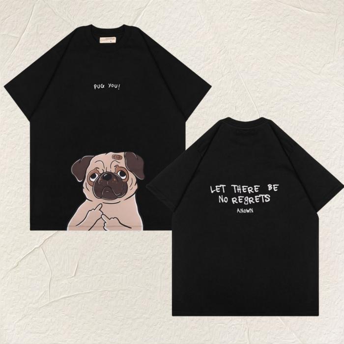 【COD】 PUG YOU! T-SHIRT // BLACK Trendy dan fashionable