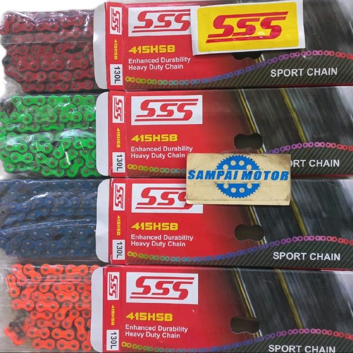 Rantai sss HSB 415 (slim) warna -warni