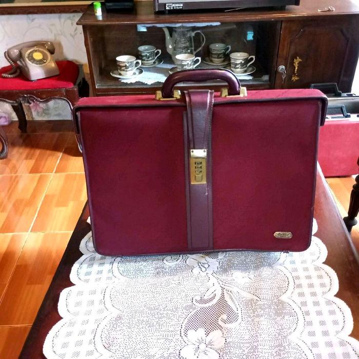 Tas Jinjing Jadul Antik Tas Kantor Tas Kerja Pria Wanita Vintage Lawas Tua Kuno Retro