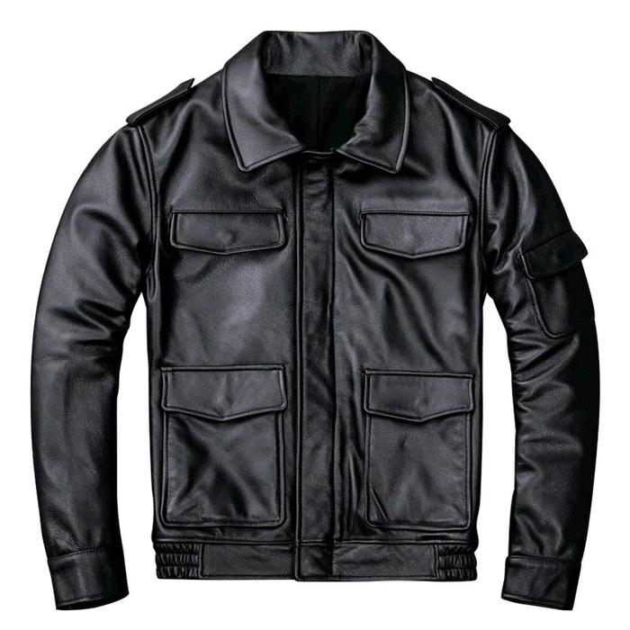 jaket kulit pria | jaket kulit domba type G-1 Keren Cowok Tebal