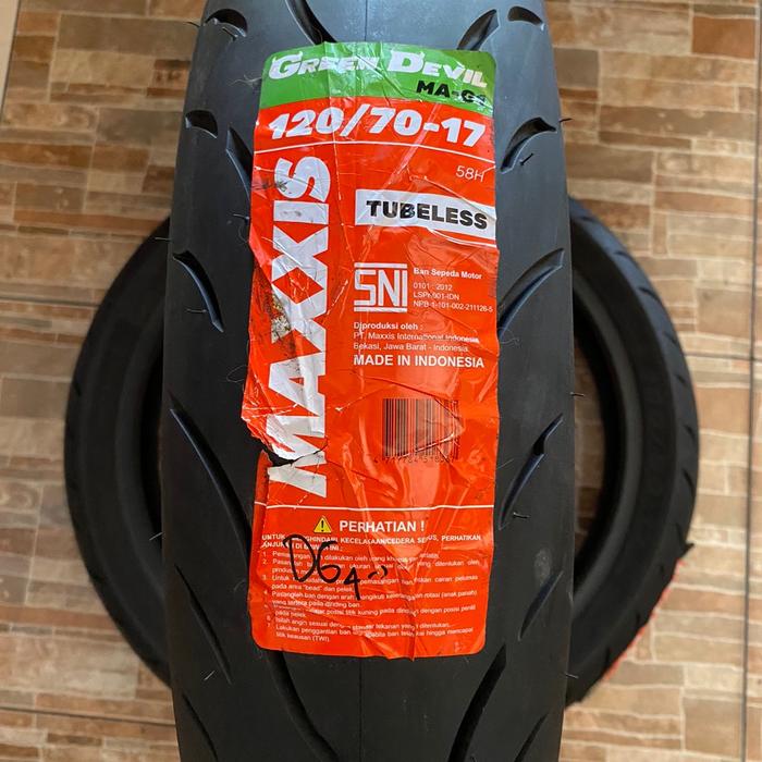 Ban Maxxis Green Devil Tubeless Ring 17 Vixion/CBR150/Ninja ban motor ukuran 17