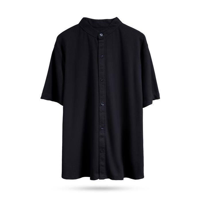 Eiger - EVERNEXT Kemeja Polos Pria Baju Kemeja Koko Muslim Pria Kemeja Lengan Pendek Pria Kemeja Cas