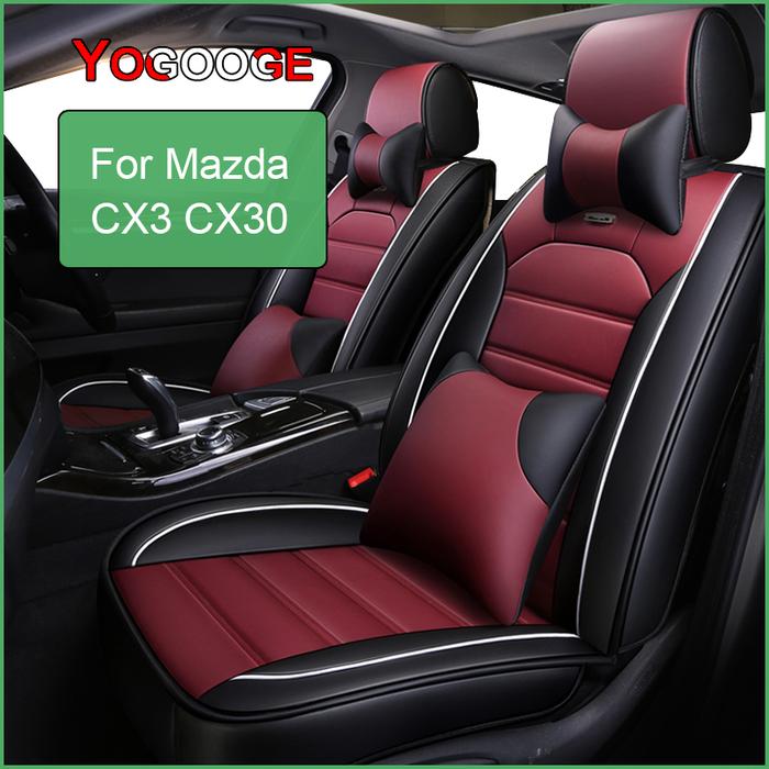 YOGOOGE Car Seat Cover For Mazda CX3 CX30 Auto Accessories Interior