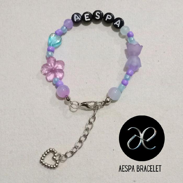 AESPA BRACELET - Gelang Friendship Nama Member Aespa MY