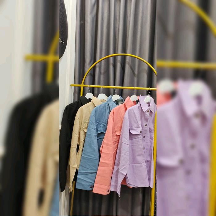 kemeja denim Levis wanita Atasan jumbo