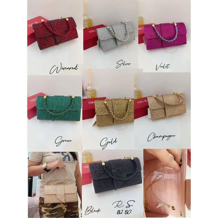 Terbaru- Tas Pesta Mewah Cluth RS 8250 Warna Beragam