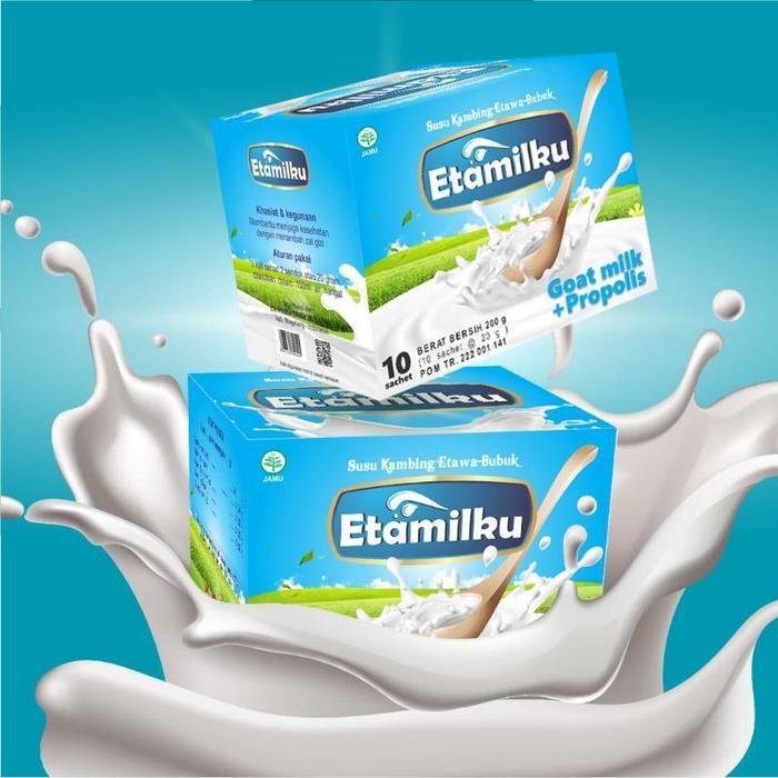 ETAMILKU SUSU KAMBING ETAWA PLUS PROPOLIS ISI 10 SACHET COCOK UNTUK ASMA TBC INFEKSI PARU-PARU