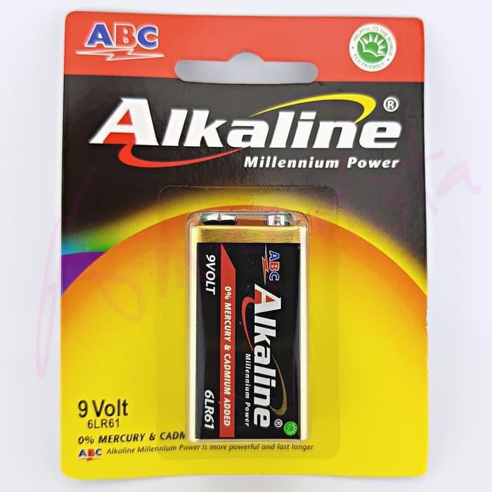 BATERAI ABC ALKALINE 9V / BATERAI KOTAK ABC ALKALINE 9V Batre
