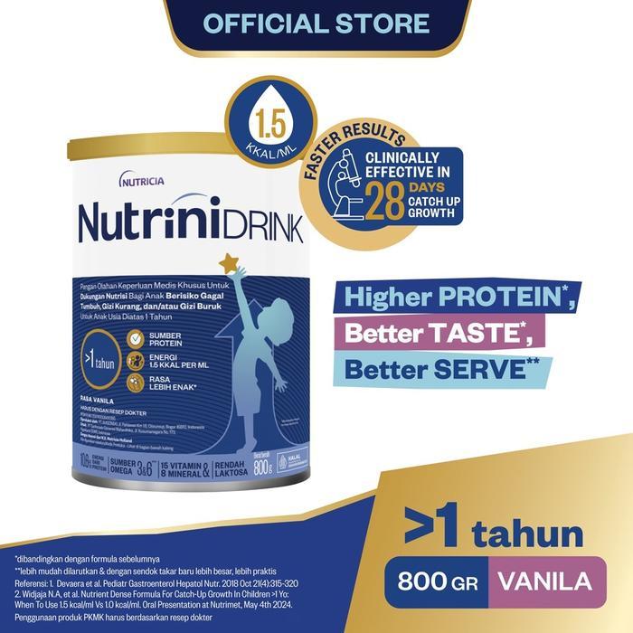 Nutrinidrink Powder 800 g - Susu Bubuk Formula Pertumbuhan 1-12 Tahun