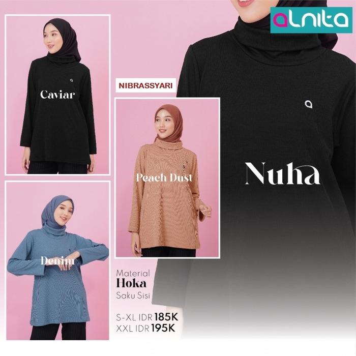 Ready- TUNIK TERBARU ALNITA PARTNER NIBRAS / TUNIK ALNITA NUHA / ATASAN TERBARU 2023 / BAJU ATASAN L