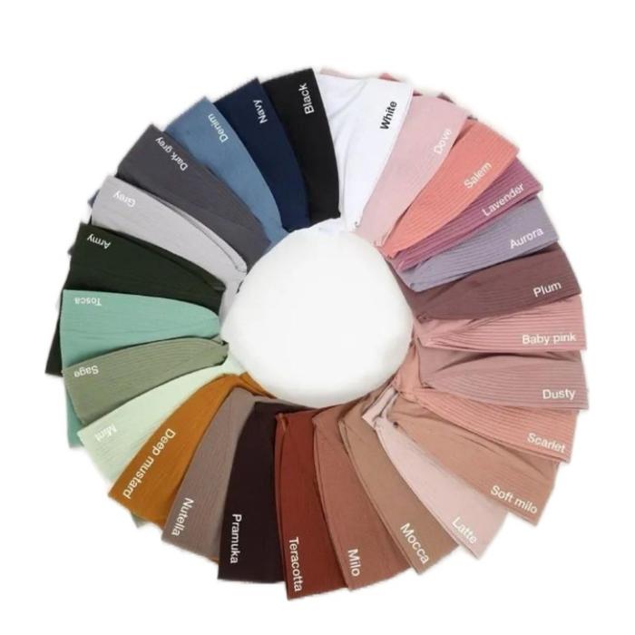 Jilbab Bergo Sport Ukuran M Jersey Nyaman Wanita Muslim, Oval, Sporty, Instan, Panjang,nutup dada