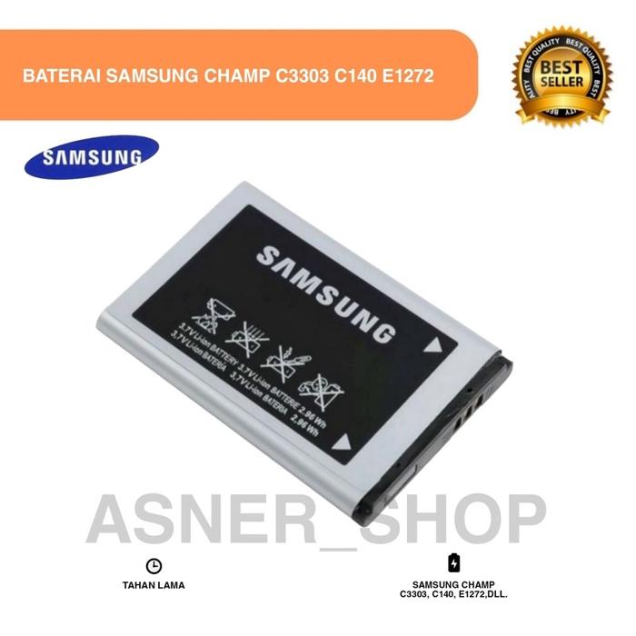 Baterai Samsung Champ C3303 C140 E1272 Bat Hp Lipat Model Original
