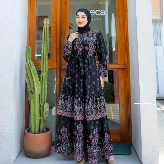 Terbaru || Halyza Dress By Latisza Official √ dress malay √ Gamis motif √ Gamis latisza √ Gamis mela
