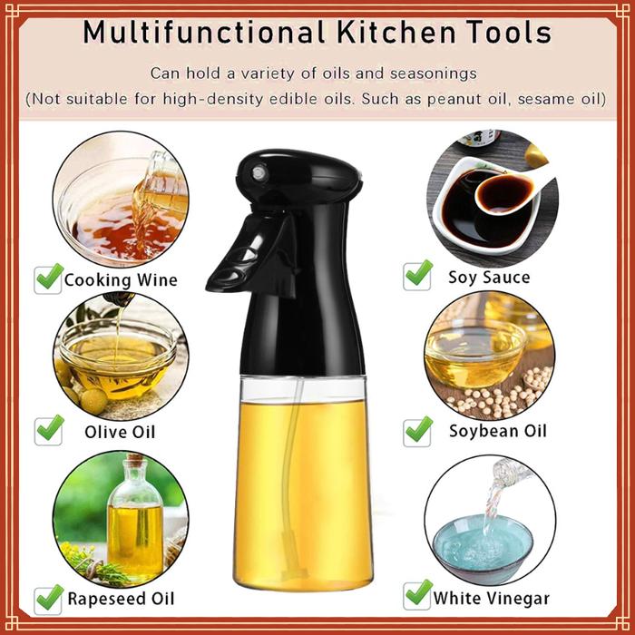 Oil Bottle Kitchen Oil Spray Bottle Cooking Baking Vinegar Mist