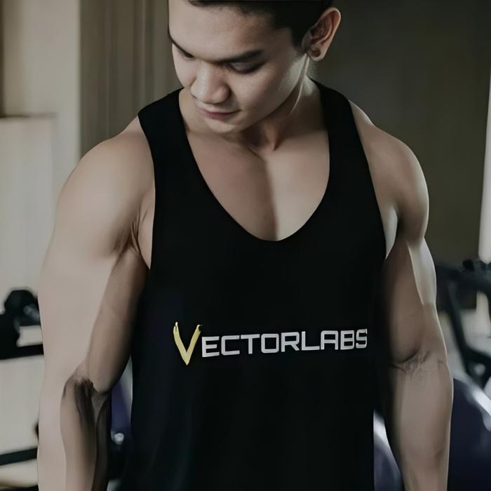 Vectorlabs Singlet Gym Pria Premium / Kaos Singlet Fitness Original Vectorlabs