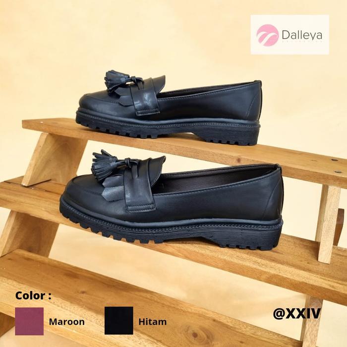 Dalleya Collection - Adrian Sepatu Docmart Wanita | Loafers Wanita Korean Style