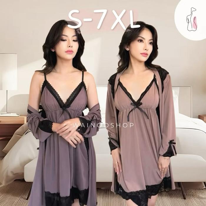 Top Benita S-7Xl Kimono Dan Lingerie Dress - Wainodshop