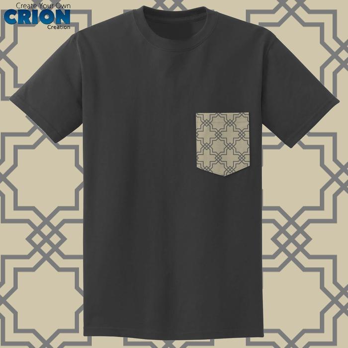 Kaos Koko Pria Modern Elegan dengan Kantong Saku Bahan Katun