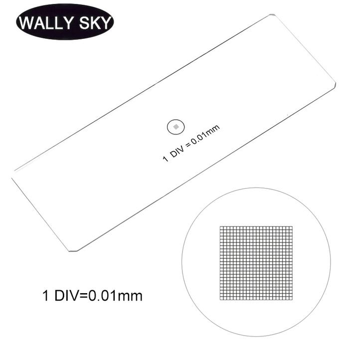 DIV 0.01mm Microscope Eyepiece Micrometer Stage Calibration Slides