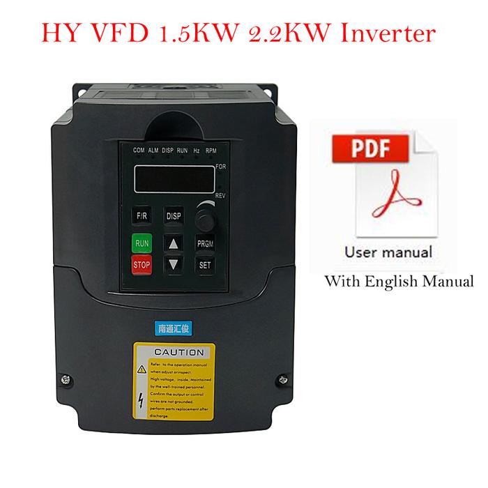 CNC VFD Inverter Frequency Drive VFD 220V 2.2KW 1.5KW Inverter for